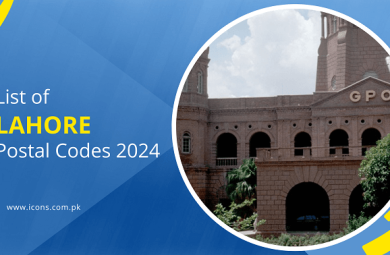 list of Lahore postal codes